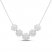 Sparks of Love Diamond Starburst Necklace 1/2 ct tw Princess/Marquise/Baguette/Round-Cut 10K White Gold 18"
