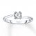 Promise Ring 1/10 ct Diamond 10K White Gold