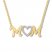 Mom Diamond Necklace 1/20 ct tw Round-cut 10K Yellow Gold
