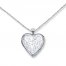 Heart Locket Necklace Sterling Silver