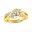 Diamond Three-Stone Engagement Ring 1 ct tw Round-cut 14K Yellow Gold