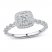 Diamond Engagement Ring 1/3 ct tw Round-cut 10K White Gold