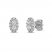Forever Connected Diamond Stud Earrings 3/8 ct tw Round-Cut 10K White Gold