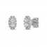 Forever Connected Diamond Stud Earrings 3/8 ct tw Round-Cut 10K White Gold