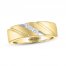 THE LEO Men's Diamond Wedding Band 1/4 ct tw Princess-cut 14K Yellow Gold