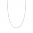 24" Singapore Chain 14K White Gold Appx. 1.7mm