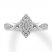 Diamond Fashion Ring 1/4 Carat tw 10K White Gold