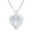 "Forever in My Heart" Locket Necklace Sterling Silver