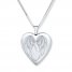 "Forever in My Heart" Locket Necklace Sterling Silver