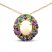 Le Vian Creme Brulee Multi-Stone Necklace 1/15 ct tw Diamonds 14K Strawberry Gold 20"