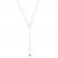 Disc Lariat Necklace 14K Yellow Gold