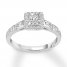 Diamond Engagement Ring 3/8 ct tw 14K White Gold