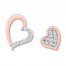 Diamond Mismatched Earrings 1/10 ct tw Round 10K Rose Gold