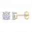 Diamond Stud Earrings 1/4 ct tw 10K Yellow Gold