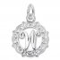 Letter W Charm Sterling Silver