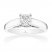 Tolkowsky Diamond Ring 3/4 Carat Princess-cut 14K White Gold