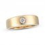 Men's Diamond Wedding Band 1/5 ct tw Round-cut 10K Yellow Gold