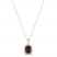 Le Vian Quartz Necklace 1/6 ct tw Diamonds 14K Strawberry Gold 18"