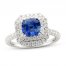 Le Vian Couture Sapphire Ring 3/4 ct tw Diamonds 18K Vanilla Gold