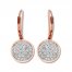 Diamond Drop Earrings 7/8 ct tw Round-cut 10K Rose Gold