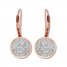 Diamond Drop Earrings 7/8 ct tw Round-cut 10K Rose Gold