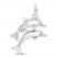 Dolphins Charm Sterling Silver