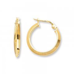 Hoop Earrings 14K Yellow Gold