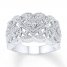 Diamond Ring 1/3 ct tw Round-cut Sterling Silver