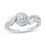 Diamond Ring 1/3 ct tw 10K White Gold
