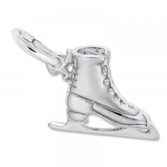 Ice Skate Charm Sterling Silver