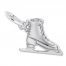 Ice Skate Charm Sterling Silver