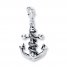 Anchor & Rope Charm Sterling Silver