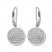 Diamond Drop Earrings 1-1/4 ct tw Round-cut 10K White Gold