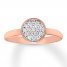 Diamond Ring 1/4 ct tw Round-cut 10K Rose Gold