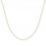 Box Chain Necklace 14K Yellow Gold 16" Length