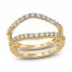 Diamond Enhancer Ring 1/2 ct tw Round-cut 14K Yellow Gold