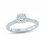 Monique Lhuillier Bliss Diamond Engagement Ring 1-1/3 ct tw Round-cut 18K White Gold