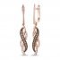 Le Vian Diamond Dangle Earrings 1/3 ct tw 14K Strawberry Gold