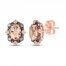 Le Vian Diamond & Morganite Earrings 1/10 ct tw 14K Rose Gold