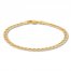 Children's Hollow Curb Link Bracelet 14K Yellow Gold 6"