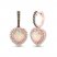 Le Vian Opal Earrings 1 ct tw Diamonds 14K Strawberry Gold