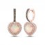 Le Vian Opal Earrings 1 ct tw Diamonds 14K Strawberry Gold
