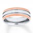 Men's Wedding Band Stainless Steel/Rose Ion-Plating 7mm