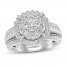 Diamond Engagement Ring 1-7/8 ct tw Round-cut 14K White Gold