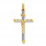 Crucifix Charm 14K Two-Tone Gold