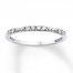 Previously Owned Stackable Ring 1/10 ct tw Diamonds 10K White Gold