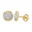 Diamond Earrings 1/2 ct tw Round-cut 10K Yellow Gold