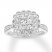 Diamond Engagement Ring 1-1/5 ct tw Round-cut 14K White Gold