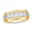Men's Diamond Wedding Ring 1 ct tw 10K Yellow Gold