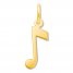 Music Note Charm 14K Yellow Gold